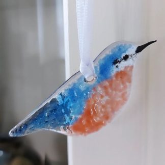 Nuthatch suncatcher/decoration