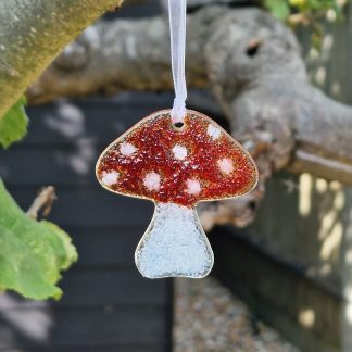 Toadstool suncatcher/decoration