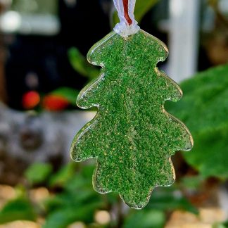 Oak leaf suncatcher/decoration