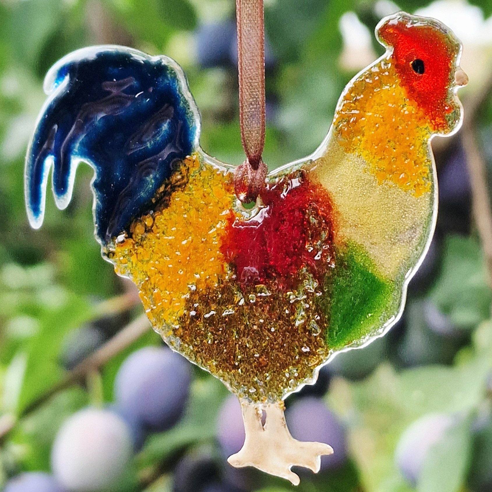 Cockerel suncatcher/decoration